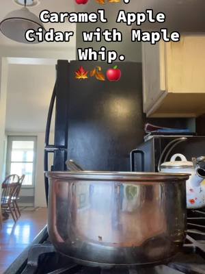 A post by @rebekah_hopper on TikTok caption: The best fall drink! #Recipe #fall #caramelapples #cider #sahm 