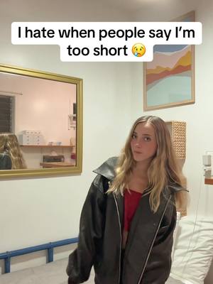 A post by @nancyarnstein on TikTok caption: #height #short #shortgirl #guessmyheight #tiny #tinygirl #fyp #18 #under5ftclub #funsize 