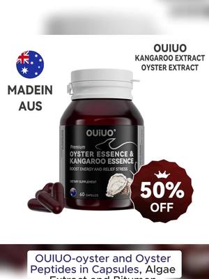 A post by @green.lifenutri1 on TikTok caption: OUIUO #OUIUO #oyster #KangarooExtract #manshealth #viraltiktok #TikTokShop #boostyourperformance #supplementsformen 