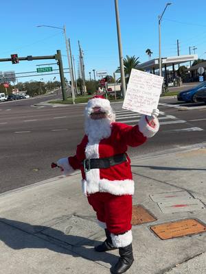 A post by @haze_ice_cream on TikTok caption: We found @D-Rot today spreading kindness and smiles to everyone god knows in Florida we need it ❤️, give her a follow #kindness #positivity #christmascheer 