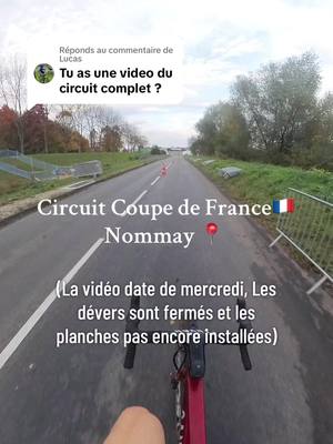 A post by @louca_mrgt on TikTok caption: Réponse à @Lucas l’état du terrain va vite changer 😉 #coupedefrance #cyclocross #louca_mrgt 