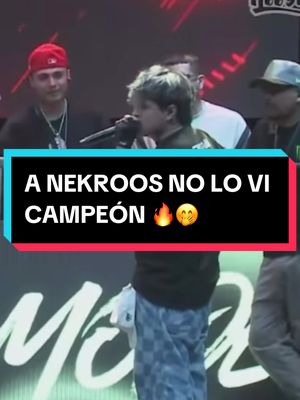 A post by @aleexrap on TikTok caption: A NEKROOS NO LO VI CAMPEÓN 🔥🤭 #skill #nekroos #freestyle #fmsperu #rap #peru #urbanroosters #aleexrap #viral 