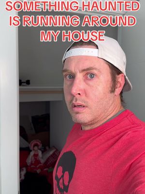 A post by @robbyandpenny on TikTok caption: Something HAUNTED is RUNNING around my house!