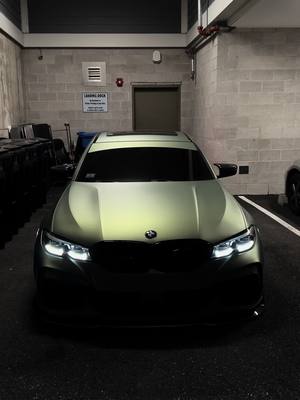 A post by @yfnzay on TikTok caption: ///M340 ZAY #b58 #m340 #bmw #fyp #boston #vinylwrap #colorchange #stance #paintisdead #massachusetts #foryou #3piecewheels#fastcars 