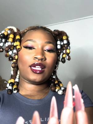 A post by @kessy_gmx on TikTok caption: #fyp #blackgirl #nails #yemayabeauty 