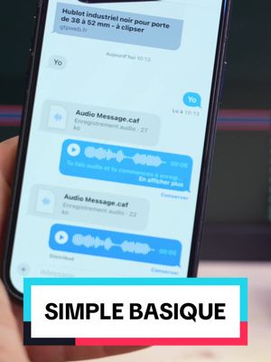 A post by @pannacotech on TikTok caption: Si tu utilises les messages audio cette astuce est pour toi ! Sinon au moins tu sauras 👍🏼👌🏼 - vérifiez si l'option est activé : Réglage > apps > message > en bas dans "messages audio" activez " approcher pour écouter" - #astuce #astuceiphone #iphone #iphone16 #apple #iphonetips