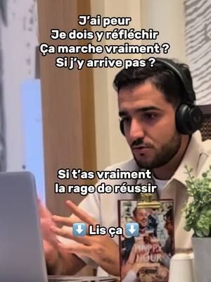 A post by @ethiconsulting on TikTok caption: T’as déjà dis ces phrases ? À mes yeux ça ne veux dire qu’une seule chose : Tu as tout ce qu’il faut pour réussir, mais ta peur, ta méfiance t’on freiné.  C’est normal. Dans une époque où tous font des promesses plus folles les unes que les autres, on commence à y réfléchir à deux fois, et t’as raison.  Par contre, combien de fois as-tu pu sentir la sincérité de l’autre mais idem, pas de passage à l’action…  Là par contre, c’est de ta faute. Il faudra tôt ou tard agir pour changer ta situation et atteindre tes objectifs.  Sans action, tu peux oublier tes projets.  Si t’es une personne qui est bosseuse et sérieuse :  JE TE GARANTI 3K en 90 jours si tu appliques mes process.  Commente « X » et je te contacte en privé pour tout te dévoiler ✅ #motivation #business #argent #libertefinanciere #mindset #viral #marketingdigital #entrepreneuriat 