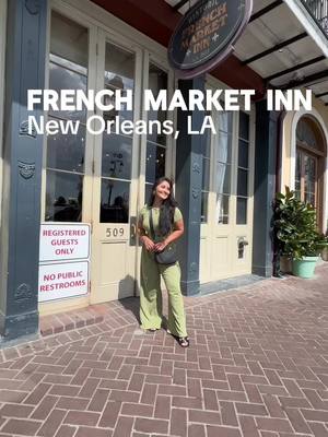 A post by @sashazavala on TikTok caption: Looking for the perfect New Orleans getaway?  The historic @frenchmktinn, right by Jackson Square, offers charm, luxury, and the best location to explore the French Quarter! From its rich history dating back to 1722 to its gorgeous rooms and friendly staff, this hotel has it all. Whether you're here for a relaxing staycation or Mardi Gras fun, this spot is a must! 💜✨ Book your stay now, and follow for more travel ideas! The French Market Inn Book at: www.frenchmarketinn.com  Location: 509 Decatur St, New Orleans, LA 70130  @Valentino New Orleans Hotels  #neworleans #neworleanstravelguide #neworleanstravel #visitneworleans #thingstodoinneworleans #neworleanshotel #contentcreator #travelblogger #dfwtravelblogger #eatingnola #travelguide #weekendersguide #frenchquarter #jacksonsquare #frenchmarketinn 