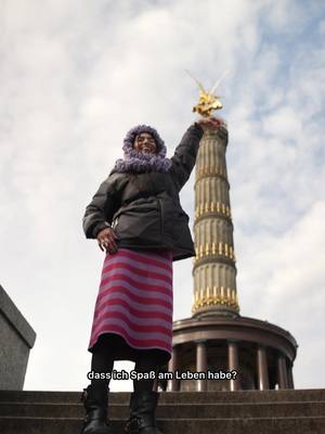 A post by @canelaylin on TikTok caption: Ad/ what does playing different mean to you? Follow me around the Siegessäule with @thenorthfaceeurope  #WePlayDifferent #NeverStopExploring 