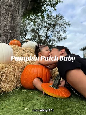 A post by @kathiamarie6 on TikTok caption: Chronicles of Our Pumpkin Patch Baby #babyinapumpkin #pumpkinseason #pumpkinpatch #babyphotoshoot #myniece #fallseason  @Kamila Matias 