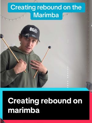 A post by @ on TikTok caption: Do you create your own rebound? #eightandin #percussion #marimba  How to play marimba Marimba  #frontensemble  8&IN Percussion Studio LLC