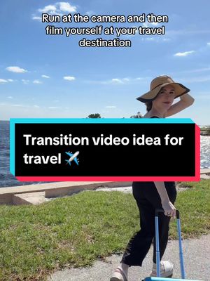 A post by @tiktokcreativeexperts on TikTok caption: Part 3 of our Creative Video Formats series | ✈️ Try this transition idea if you’re a travel-related brand or simply going on a trip this weekend! #transition #travel #traveltiktok #traveltok #creative #creativeinspiration 