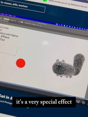 A post by @alanayoubi on TikTok caption: I made this mini class exclusively for @skillshare . In this class I will teach you some cool tips and tricks in Adobe Illustrator which will allow you to create an exceptional fur effect. To access this class + 1000s others use my code Alan1024 or simply write “Fur” in the comment and I will DM you the link . . Sponsored by @skillshare  . . . .  . .#graphicdesign #graphicdesigner #design #adobeillustrator #adobe