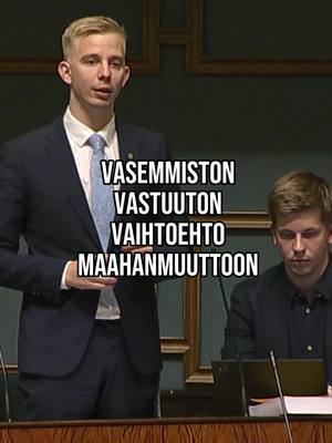 A post by @mikobergbom on TikTok caption: Suomi ei voi olla koko maailman sosiaalitoimisto.