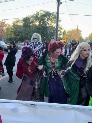 A post by @belladivaworlddance on TikTok caption: They’re baaaaaack! And it’s simply mah-valous!! #broadwayhalloweenparade #denverhalloween #denverhalloweenparade #belladivaworlddance #hocuspocus #sandersonsisters 