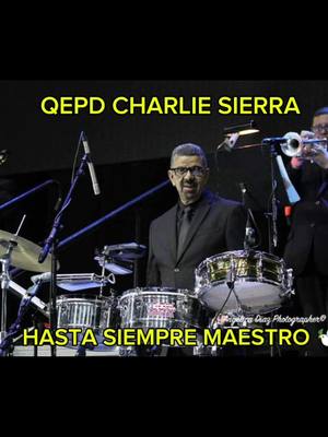 A post by @pasion_porla_percusion on TikTok caption: Que Dios le dé el descanso al maestro percusionista Charlie Sierra 🙏🏽🙌🏾 #pasionporlapercusion #percusion #percussion #percusionista #percussionist #charliesierra #timbal #timbalero #timbaleros #cuero #for #foruyou #fyp #parati #viralvideos 