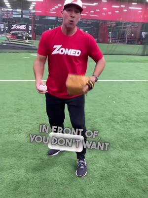 A post by @dukebaxter on TikTok caption: Stop telling your infielders to get in front of every ground ball its not necessary. #baseball #baseballtips #baseballcoach