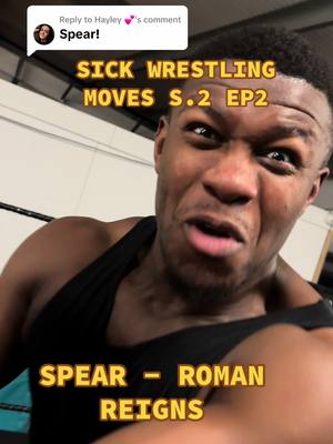 A post by @manlikedereiss on TikTok caption: Replying to @Hayley 💕 SICK WRESTLING MOVES S.2 EP.2 SPEAR!!! WHAT DO YOU WANT TO SEE ME DO NEXT??? #manlikedereiss #sickwrestlingmoves #WWE #romanreigns #thebloodline #aew #fyp #MLD #worldchampion 