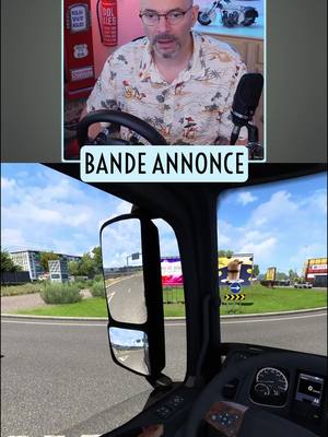 A post by @sir.thomas.officiel on TikTok caption: JE CHERCHE DU TRAVAIL AU PORTUGAL dans le jeu video EURO TRUCK SIMULATOR 2 - Bande annonce 4K #ETS2 #Annonce #jeuxvideo 🚚👀