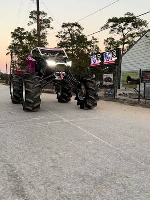 A post by @cmitschke0 on TikTok caption: Told myself i wasnt gonna post anything about it till it was done, but i cant help myself. So much has went into this time wise making the suspension what we all wanted, but worth every second getting to look at now. Me & my bros at @TexasAtvPerformanceTAP have been going so hard on this thing & still have quite a few things to do.. to Kutter, Steve, and the rest of the guys, thanks for helping my vision come true.. tbh felt so good to just drive it tho lol.. so with that being said, introducing, Barbie 2.0💕 who can guess powder color??#TAPoffroad#Whiskeybizracing#wueleweldingandfab#hms#fyp#foryou