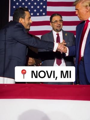 A post by @realdonaldtrump on TikTok caption: THANK YOU, MICHIGAN—GREAT HONOR!