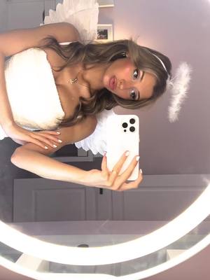 A post by @aestheticsbyjuliette on TikTok caption: Angel 😇#fyp #trending #slavicgirl #halloweekend #halloweencostume #coquette