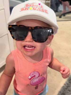 A post by @madisonmayfieldd on TikTok caption: My wild child 💗 #secondchild #wildchild #girlmom #toddlermom #momhumor 