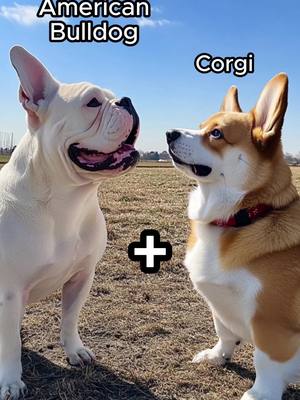 A post by @animaltakeover1 on TikTok caption: American Bulldog and Corgi dog hybrid #bulldog #corgi #dogs #animalsoftiktok 