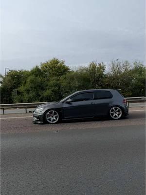 A post by @sciroccob on TikTok caption: Sneak peak! 🏎️⬇️ proper reveal with wrap coming soon  @alloyfix_ did bits #golfr #vw #te37 #jdm #mk75r #mk7r 