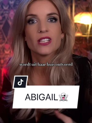 A post by @onnedi on TikTok caption: Hoe ik denk over de film Abigail 👱🏼‍♀️🩸en misschien zie je binnenkort wel meer van ‘Abigail’ terugkomen… hint: mijn Halloween fotoshoot was een ode aan haar! #horrortok 