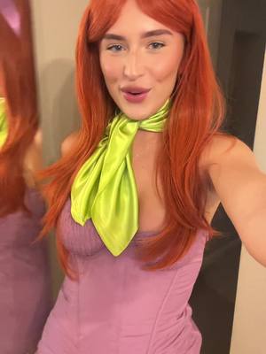 A post by @elliemayoakes on TikTok caption: Now contemplating going ginger👩🏼‍🦰#fancydress #foryou #scoobydoo 