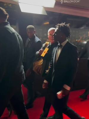 A post by @ballondor on TikTok caption: @IShowSpeed leaving the Theater of Chatelet 👀  #ballondor #sportstiktok