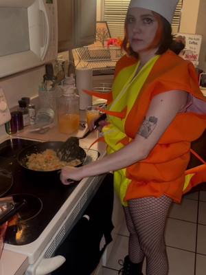 A post by @pixiekawaiiii on TikTok caption: UR TELLIN ME A SHRIMP FRIED THIS RICE???  🍚🦐🍤 #halloween #halloweekend #halloween2024 #shrimptok 