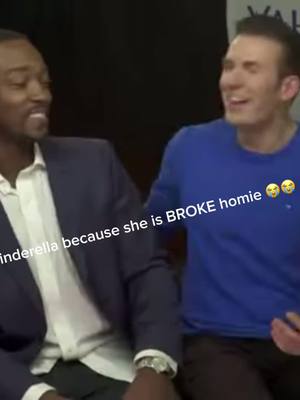 A post by @outtlanderrr on TikTok caption: icl anthony mackie is too funny #marvel #marvelcomics #marvelstudios #anthonymackie #falcon #tonystark #funny #steverogers 