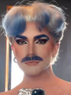 A post by @omgheyrose on TikTok caption: I hate gay Halloween bc what do you mean u accidentally discovered the next era of your artistry and better understand your gender identity by doing drag w a moustache 