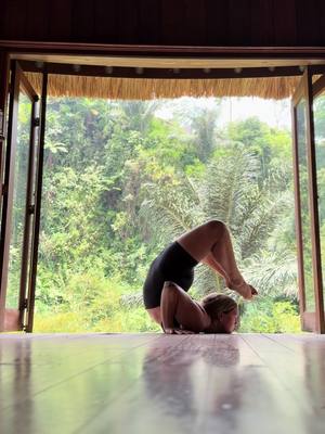 A post by @devtheyogi on TikTok caption: You heard her #focus #yogateacher #yogapractice #bali 