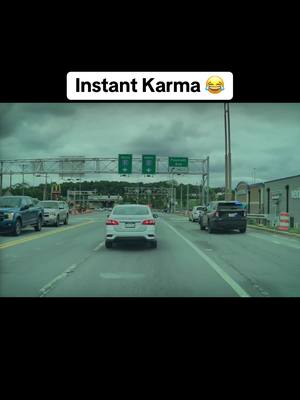 A post by @forzaie on TikTok caption: Bro got caught #fyp #fy #car #cop #karma 