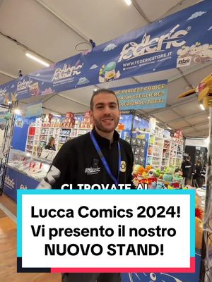 A post by @federic95ita on TikTok caption: Siamo arrivati al Lucca Comics & Games! Vi aspettiamo al Padiglione Carducci - stand Federicstore! #pokemon #pokemoncommunity #federic95ita #federicstore #pokemonita #pokemontcg #cartepokemon #luccacomics 