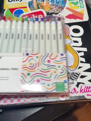 A post by @kerryletters on TikTok caption: time to get back into bulletjournaling with these @grabieofficial bullet journal pens #grabie #grabieacrylicmarkers #grabiemarkers #markers #felttippen #feltpen #felttip #bulletjournaling #glittermarkers #coloring #coloringpage #coloringbook #kerryletters #foryou #fyp #bobbiegoodscoloringbook #drawing 