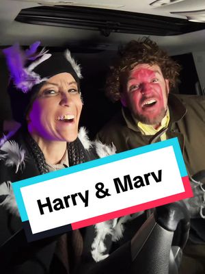 A post by @thathalloweenfamily on TikTok caption: Harry and Marv are coming to town! #wetbandits #homealone #halloween2024 #couplescostumes #wetbanditscostume #harryandmarv 