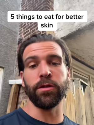 A post by @nickdiller_ on TikTok caption: How your skin looks and feels is a mostly determined by what you eat. Here’s a list of foods that will make your skin look and feel healthier everyday.  #skincare #skinhealth #healthyeating #youarewhatyoueat 