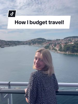 A post by @sightsofsara on TikTok caption: My top budget travel tips for a nomadic lifestyle or solo trip w/ @Visa ! Let me know if you have any questions! #Ad #VisaCreator #VisaPartner #FemaleSoloTravel 