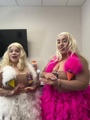 A post by @alyssanicoolee on TikTok caption: Easy white chocolate, I wouldnt want you to melt 🤍 #halloweencostume #halloween #fyp #whitechicks @Nicole 