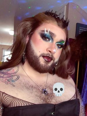 A post by @nicky_mua99 on TikTok caption: HAPPY Halloween 🎃👻🎃👻🎃  #viral #fyp #trending #makeup #dragqueen 