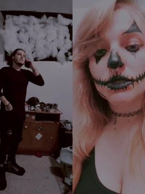 A post by @disaster.barbie32 on TikTok caption: #duet with @🦇🥀Zion Exticy🥀 🦇 #exticy Happy Halloween #uglyduckies #halloween #ghostface 