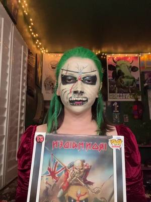 A post by @astridthehobgoblin on TikTok caption: RUN TO THE HILLSSSSSSSS #ironmaiden #halloween2024🎃🎃 #thetrooperironmaiden #makeuptransformation #halloweenlook #undead 