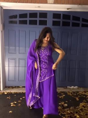 A post by @ashimathakur8 on TikTok caption: When you really love your suit 💜 #fyp #tiktok #trending #punjabi #browngirl #trends 