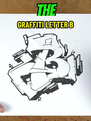 A post by @tiny.gee on TikTok caption: What do you find the hardest about styling the letter B? 🤔 Want to watch the extended version?  Full letter B tutorial over on my youtube channel! 🔥 #graffiti #graff #graffititiktok #grafftok #howto #graffititut #graffititutorial #graffitiletterb #graffitiletters #tinyg #tutorial #howtodoagraffitib #educate   #tinygee #progression #graff #graffitifyp