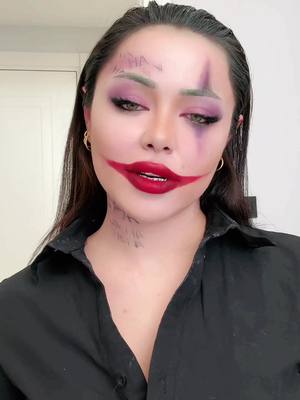 A post by @demetbasturk on TikTok caption: HaHaHaHaa! 🃏 #joker #jokermakeup #helloween #helloweenmakeup 