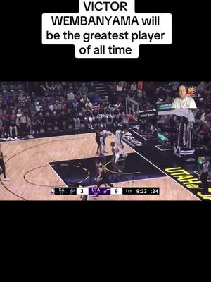 A post by @awfulcoaching on TikTok caption: Victor Wembanyama: 25 points, 9 rebounds, 7 assists, 5 steals, 5 blocks  #NBA #victorwembanyama #sanantoniospurs 